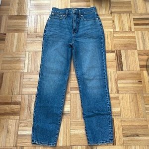 NWT Madewell Mom Jean Basley wash Size 25
